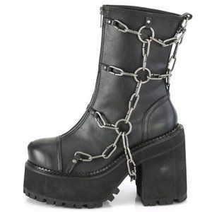 Platform Heel Gothic Ankle Boots